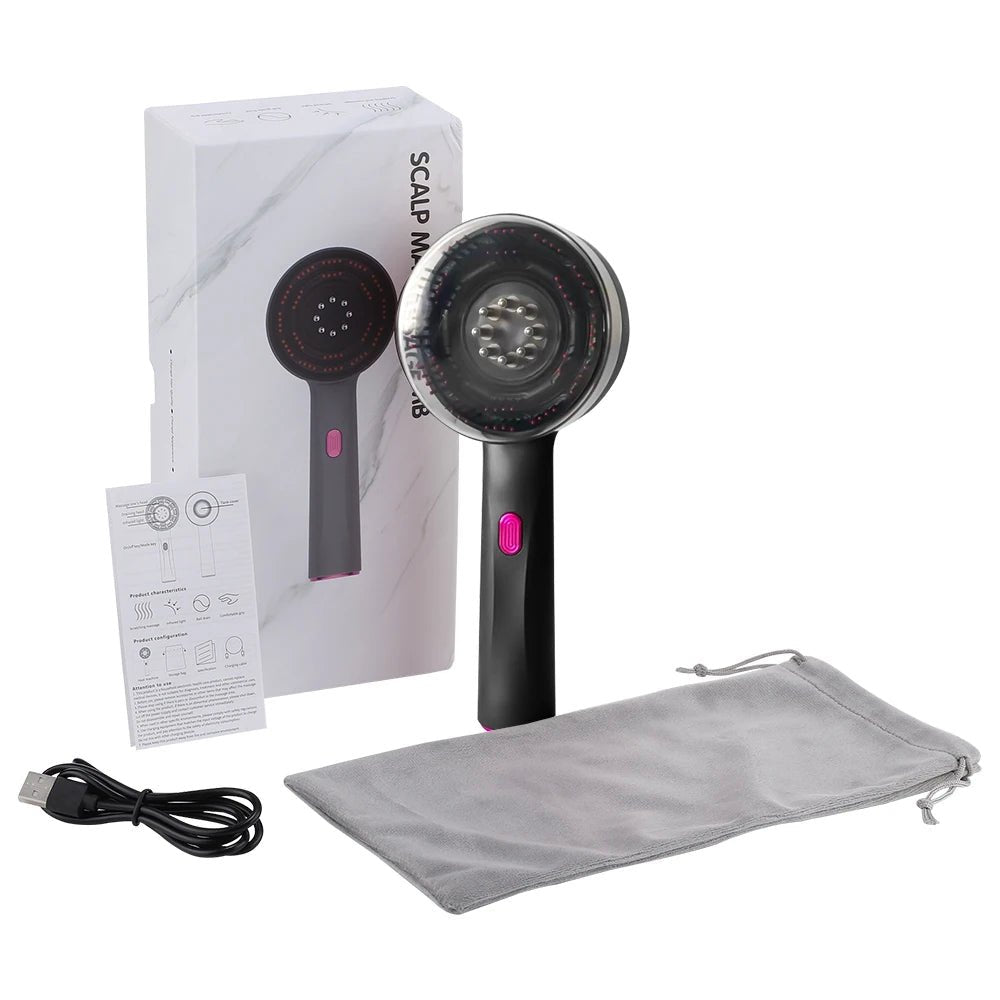 3 Modes Electric Red Light Massage Comb with Oil Applicator - trendi one